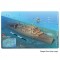 Spiegel Grove in Key Largo, Florida (8.5 x 5.5 Inches) (21.6 x 15cm) - New Art to Media Underwater Waterproof 3D Dive Site Map