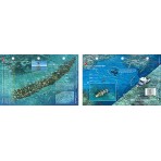 Molasses Reef in Key Largo, Florida (8.5 x 5.5 Inches) (21.6 x 15cm) - New Art to Media Underwater Waterproof 3D Dive Site Map