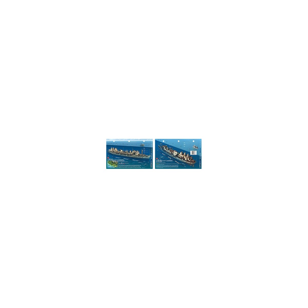 Vandenberg in Key West, Florida (8.5 x 5.5 Inches) (21.6 x 15cm) - New Art to Media Underwater Waterproof 3D Dive Site Map