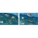 Joe`s Tug in Key West, Florida (8.5 x 5.5 Inches) (21.6 x 15cm) - New Art to Media Underwater Waterproof 3D Dive Site Map