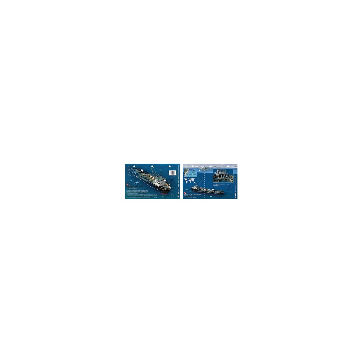 Miracle of Life in Fort Lauderdale, Florida (8.5 x 5.5 Inches) - New Art to Media Underwater Waterproof 3D Dive Site Map