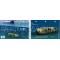 Sport Tug in Lake Huron (8.5 x 5.5 Inches) (21.6 x 15cm) - New Art to Media Underwater Waterproof 3D Dive Site Map