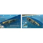 SS President Coolidge in Vanuatu (8.5 x 5.5 Inches) (21.6 x 15cm) - New Art to Media Underwater Waterproof 3D Dive Site Map