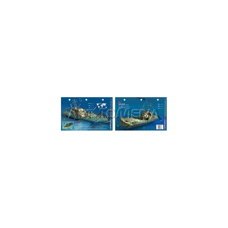 David Tucker in the Bahamas (8.5 x 5.5 Inches) (21.6 x 15cm) - New Art to Media Underwater Waterproof 3D Dive Site Map