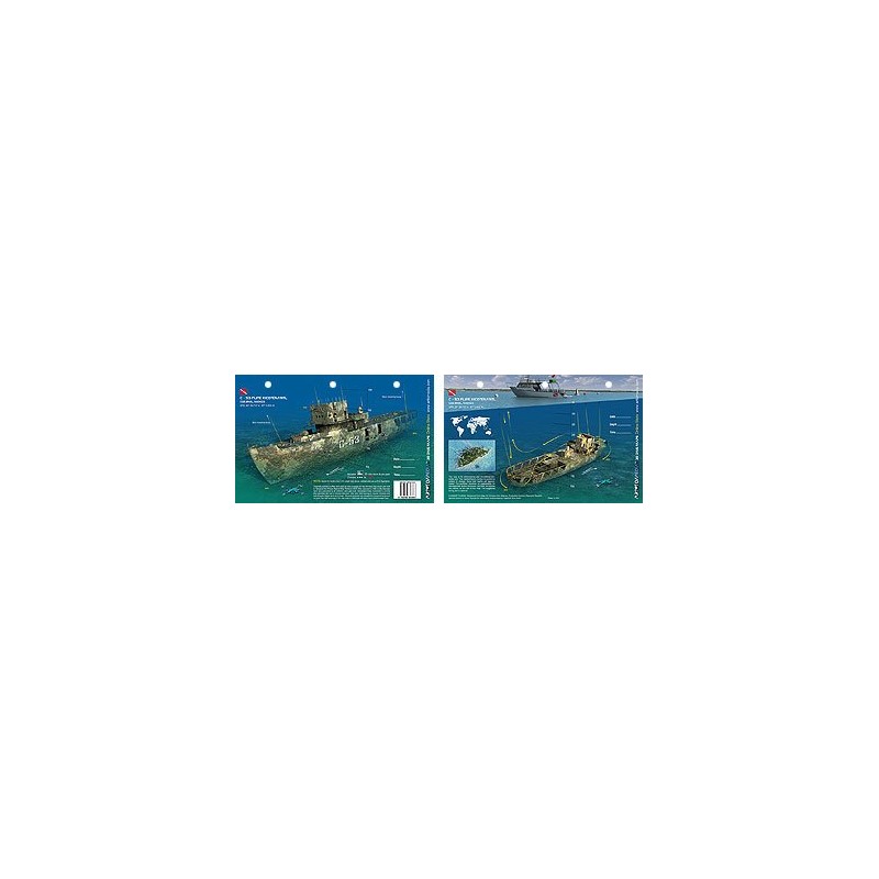 C-53 Felipe Xicotencatl in Cozumel (8.5 x 5.5 Inches) (21.6 x 15cm) - New Art to Media Underwater Waterproof 3D Dive Site Map