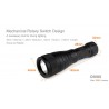 DIV05 Mechanical Rotary Switch LED Dive Light, Rechargable Battery & Charger