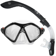 Aqua Lung Admiral 2 LX, Island Dry LC Combo Dive Mask &amp; Snorkel