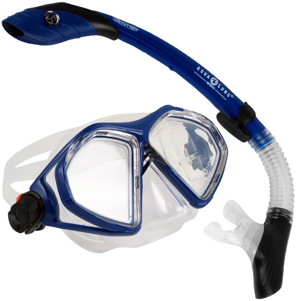 luister vergaan Ligatie Aqua Lung Admiral 2 LX, Island Dry LC Combo Dive Mask & Snorkel -  Islanddivers.com