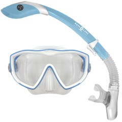 Aqua Lung Diva1 LX &amp; Island Dry LX Combo Dive Mask &amp; Snorkel